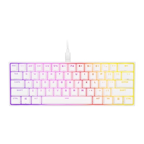 K65 RGB MINI 60% CHERRY MX SPEED Blanco