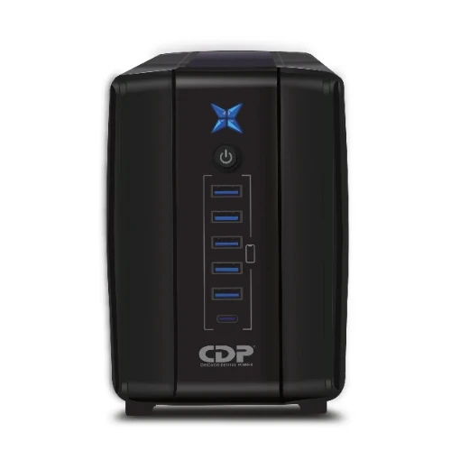 750VA | 375W | 6 CONECTORES | 5 USB-A | 1 USB-C