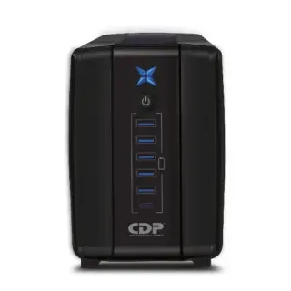 750VA | 375W | 6 CONECTORES | 5 USB-A | 1 USB-C